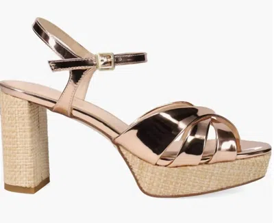 Pelle Moda Women's Petina Platform Sandals In Light Gold In Neutral