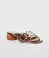 Pelle Moda Women's Tala Embossed Snake Slip On In Brown Minera Embossed Snake In Multi