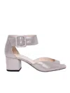 Pelle Moda Women's Uliss Ankle Strap Sandal In Pewter