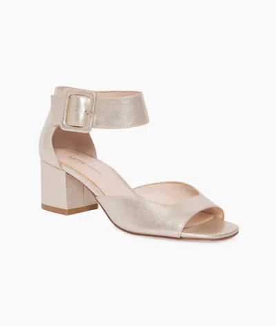 Pelle Moda Women's Uliss Ankle Strap Sandal In Platinum In Silver