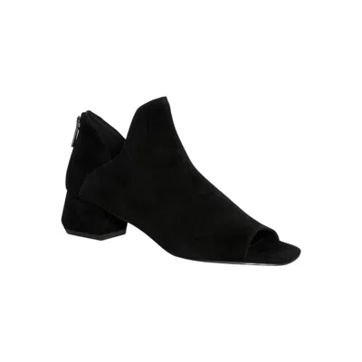 PELLE MODA WOMEN'S VONN ANKLE BOOT IN BLACK KID SUEDE