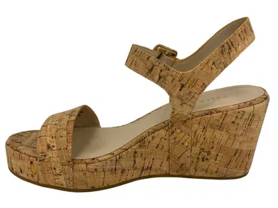 Pelle Moda Women's Wiltz Wedge In Cork In Brown