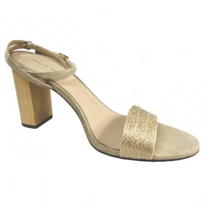 Pelle Moda Women's Zina Sandal In Platinum Gold Jute Rope In Multi