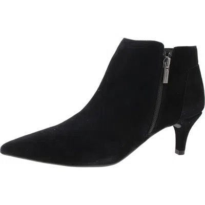 Pelle Moda Womens Double Zipper Ankle Boots In Black