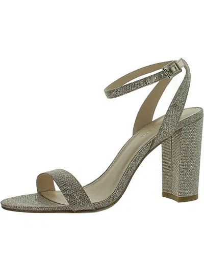 Pelle Moda Womens Metallic Strappy Heels In Gold
