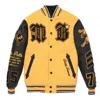 Pelle Pelle Men's Varsity Jacket In Black/gold In Yellow