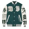 Pelle Pelle Men's Varsity Jacket In Green In Green
