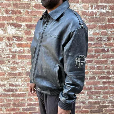 Pre-owned Pelle Pelle X Vintage Pelle Pelle Leather Jacket In Black