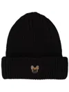 Pelo Foundation Bouledogue Patch Beanie In Black