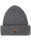 Pelo Foundation Bouledogue Patch Beanie In Grey