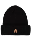 Pelo Foundation Dog-appliqué Beanie In Black