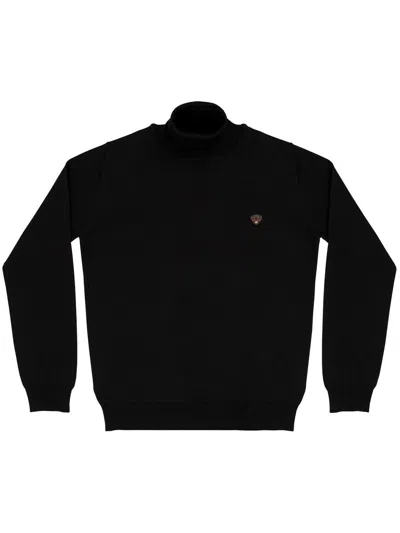 Pelo Foundation Yorkshire Roll Neck Jumper In Black