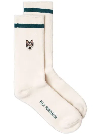 Pelo Foundation Wolf Socks In White