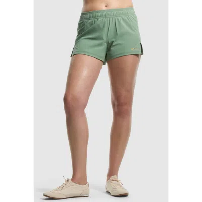 Peloton 3" Everyday Woven Run Short In Hedge Green
