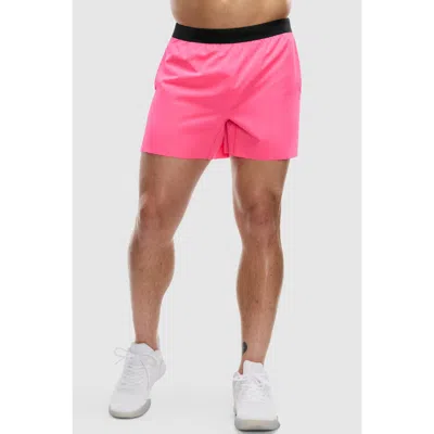 Peloton 5 In Lined Bonded Run Short In Pink