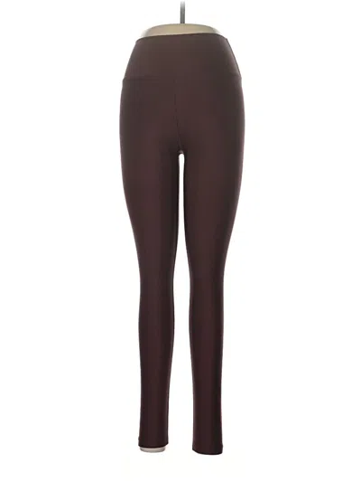 Pre-owned Peloton Active Pants In Burgundy