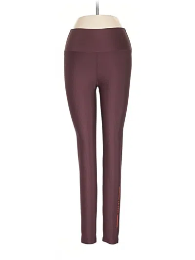 Pre-owned Peloton Active Pants In Burgundy