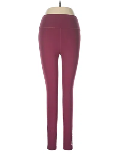 Pre-owned Peloton Active Pants In Burgundy