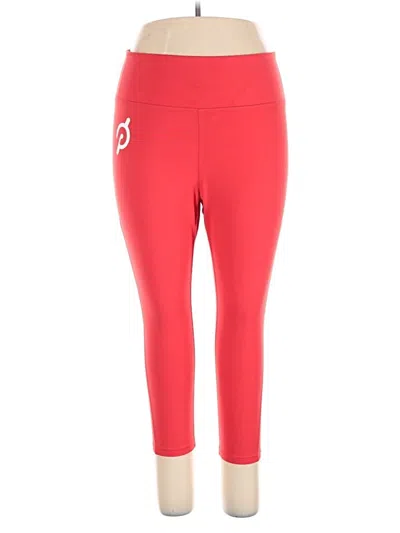 Pre-owned Peloton Active Pants In Red