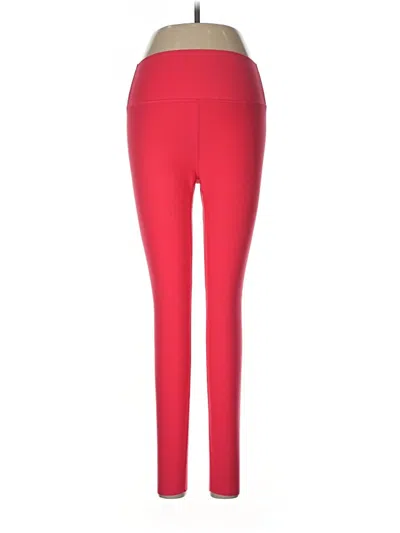 Pre-owned Peloton Active Pants In Red