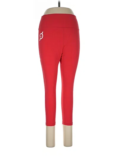 Pre-owned Peloton Active Pants In Red