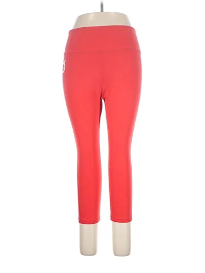 Pre-owned Peloton Active Pants In Red