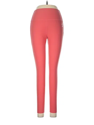 Pre-owned Peloton Active Pants In Red