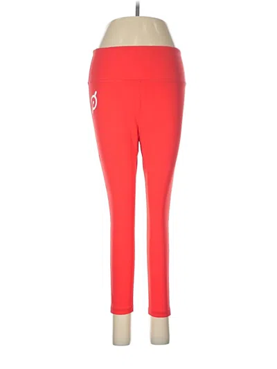 Pre-owned Peloton Active Pants In Red