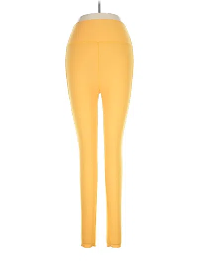 Pre-owned Peloton Active Pants In Yellow