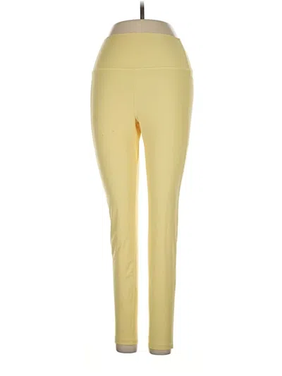 Pre-owned Peloton Active Pants In Yellow