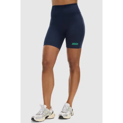 Peloton Cadent 7" High Rise Pocket Bike Short In Blue
