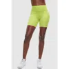 Peloton Cadent 7" High Rise Pocket Bike Short In Chartreuse