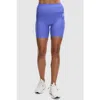 Peloton Cadent 7" High Rise Pocket Bike Short In Periwinkle Blue