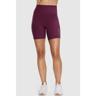 Peloton Cadent 7" High Rise Pocket Bike Short In Purple