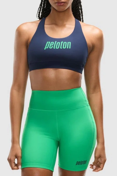 Peloton Cadent Everyday Racerback Bra In Blue
