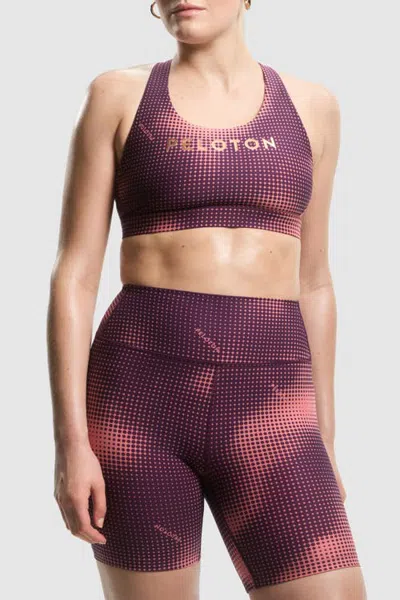 Peloton Cadent Everyday Racerback Bra In Halftone Cedar Print