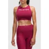 Peloton Cadent High Neck Racerback Bra In Beet Red