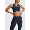 Peloton Cadent High Neck Racerback Bra In Deep Navy