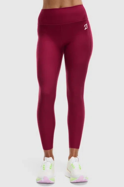 Peloton Cadent High Rise Pocket Legging In Beet Red