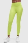 Peloton Cadent High Rise Pocket Legging In Chartreuse