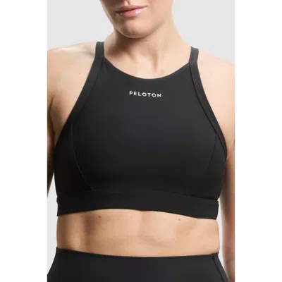Peloton Cadent Racer Front Bra In Jet Black
