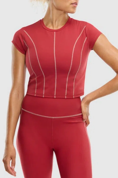 Peloton Cadent Short Sleeve In Burgundy