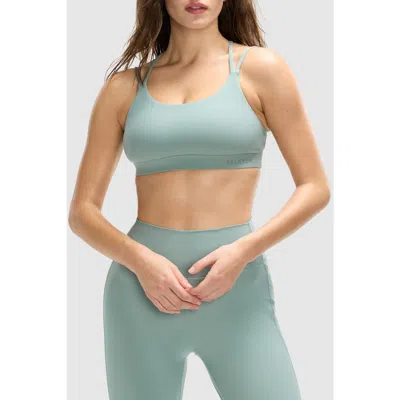 Peloton Cadent Strappy Y Back Bra In Chinois Green