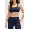 Peloton Cadent Strappy Y Back Bra In Navy Blazer
