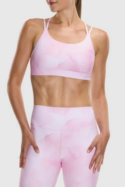 Peloton Cadent Strappy Y Back Bra In Pink
