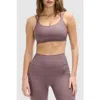 Peloton Cadent Strappy Y Back Bra In Sparrow
