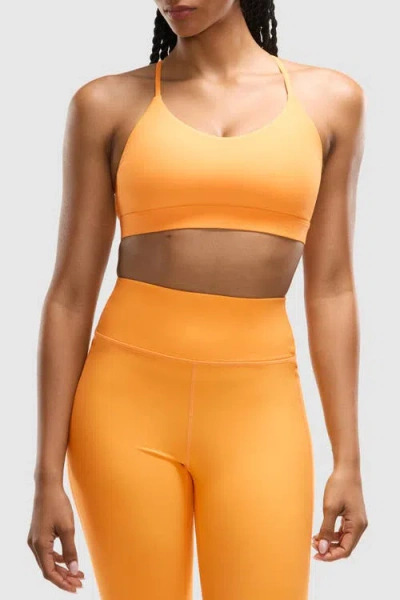 Peloton Cadent V-neck Strappy Back Bra In Multi