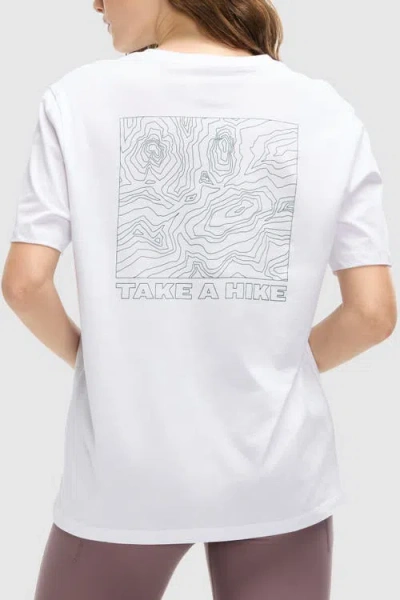Peloton Cotton Graphic Tee In Bright White 3