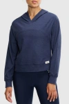 Peloton Dreamblend Curved Yoke Pullover Hoodie In Blue