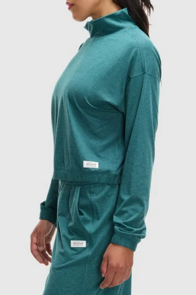 Peloton Dreamblend Funnel Neck In Teal